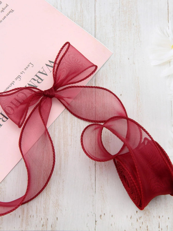 Ribbons with Edge Decorative Ribbons Decorative Ribbon Roll for Wedding and Party Decoration, view 4 - Elena Harper