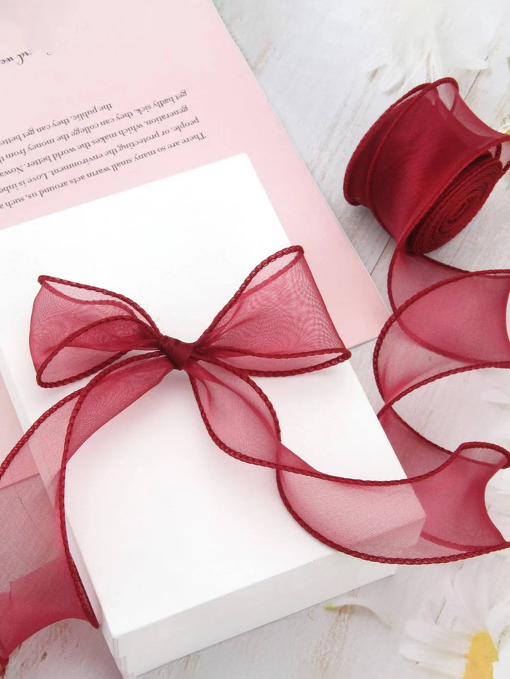 Ribbons with Edge Decorative Ribbons Decorative Ribbon Roll for Wedding and Party Decoration - Elena Harper
