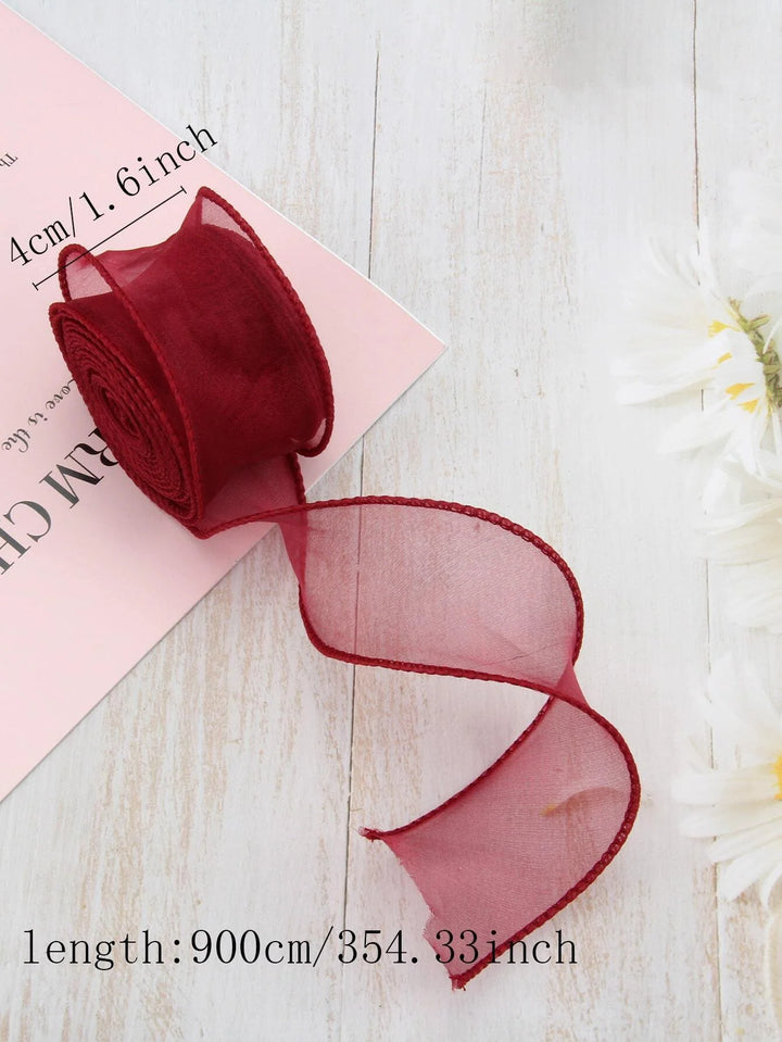Ribbons with Edge Decorative Ribbons Decorative Ribbon Roll for Wedding and Party Decoration, view 3 - Elena Harper