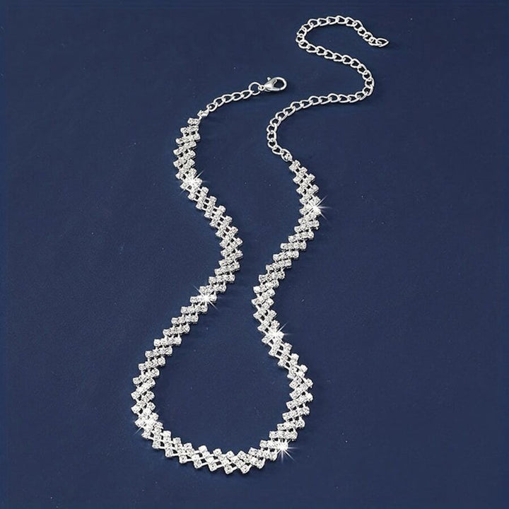 Retro Rhinestone Collar Chain