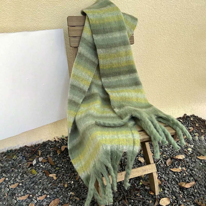Warm Striped Scarf