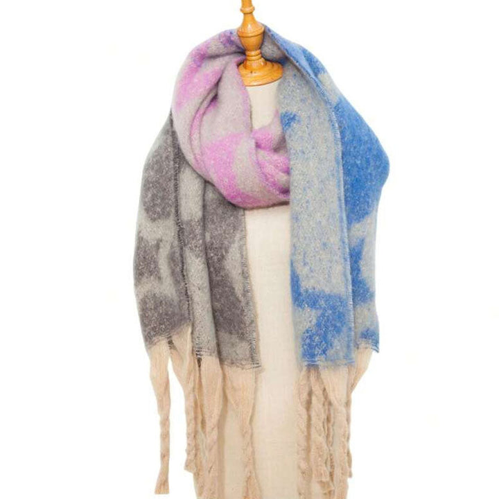 Casual Gradient Warm Scarf