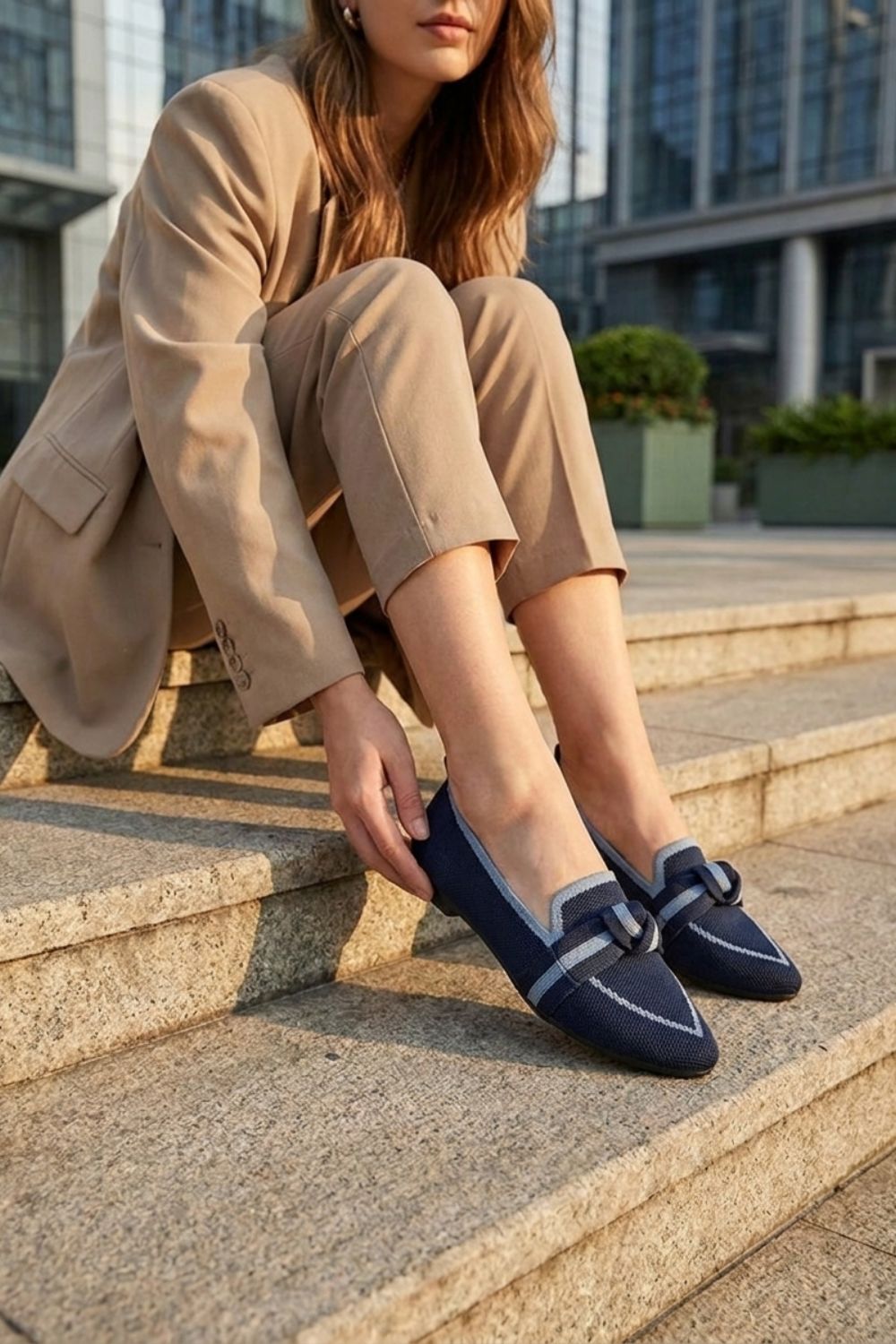 Women's Pointed Loafers | Knit