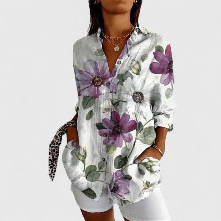 Katarine™  |  Elegant Floral Blouse