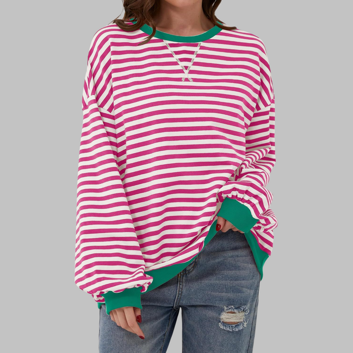 Priya - Chic Striped Pullover with Round Neck