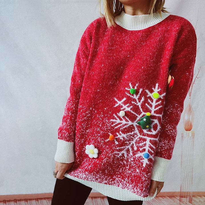 Two-Piece Sweater and Christmas Scarf