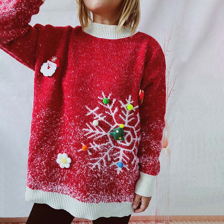 Two-Piece Sweater and Christmas Scarf