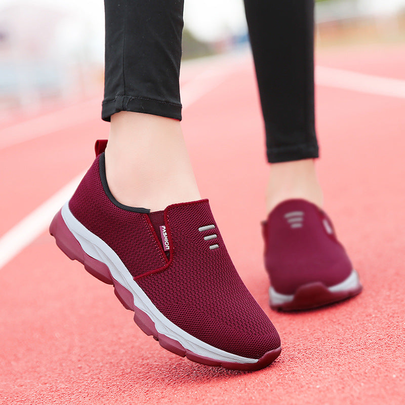 Women's Comfortable Slip-On Sneakers with Breathable Upper EB
