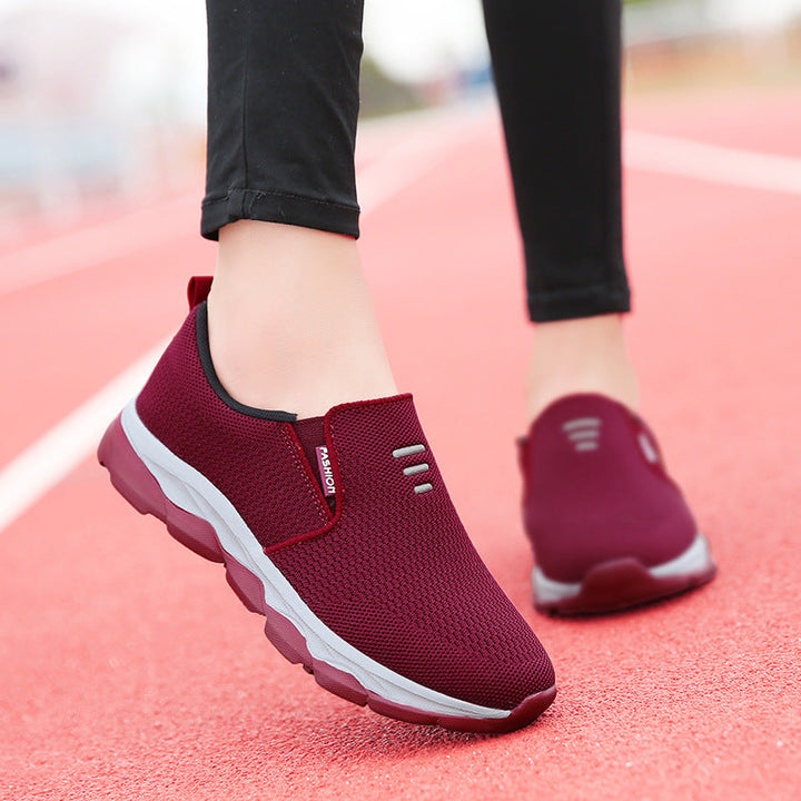 Women's Comfortable Slip-On Sneakers with Breathable Upper EB
