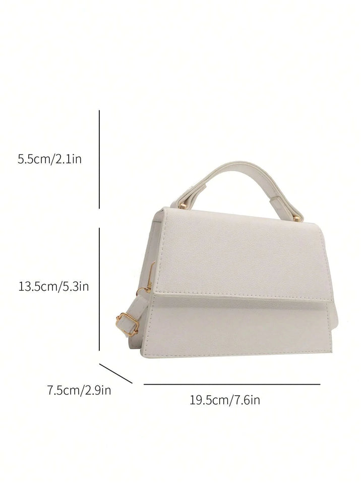 Mini Square Flip Handbag Crossbody Bag Casual Solid Color Bag for Women, view 2 - Elena Harper