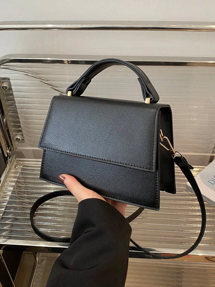 Mini Square Flip Handbag | Crossbody Bag | Casual Solid Color Bag for Women