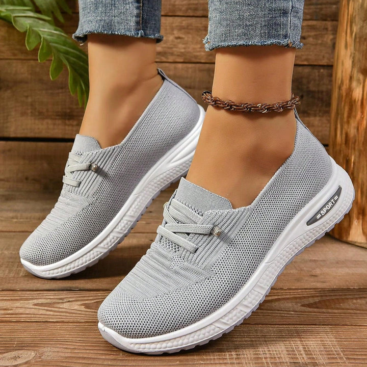 Women's Orthopedic Slip-On Sneakers with Wide Toe – Everyday Comfort