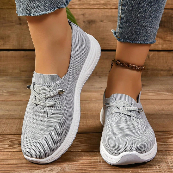 Women's Orthopedic Slip-On Sneakers with Wide Toe – Everyday Comfort