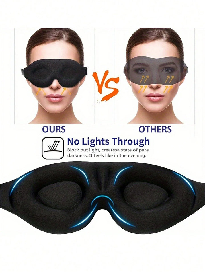 3D Sleep Mask for Travel & Relaxation Sleep Mask Comfortable and Light-Blocking Eye Mask for Optimal Rest, view 2 - Elena Harper