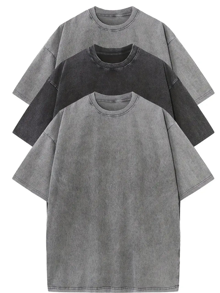 Essential Cotton Oversized Tee Set – 3-Pack