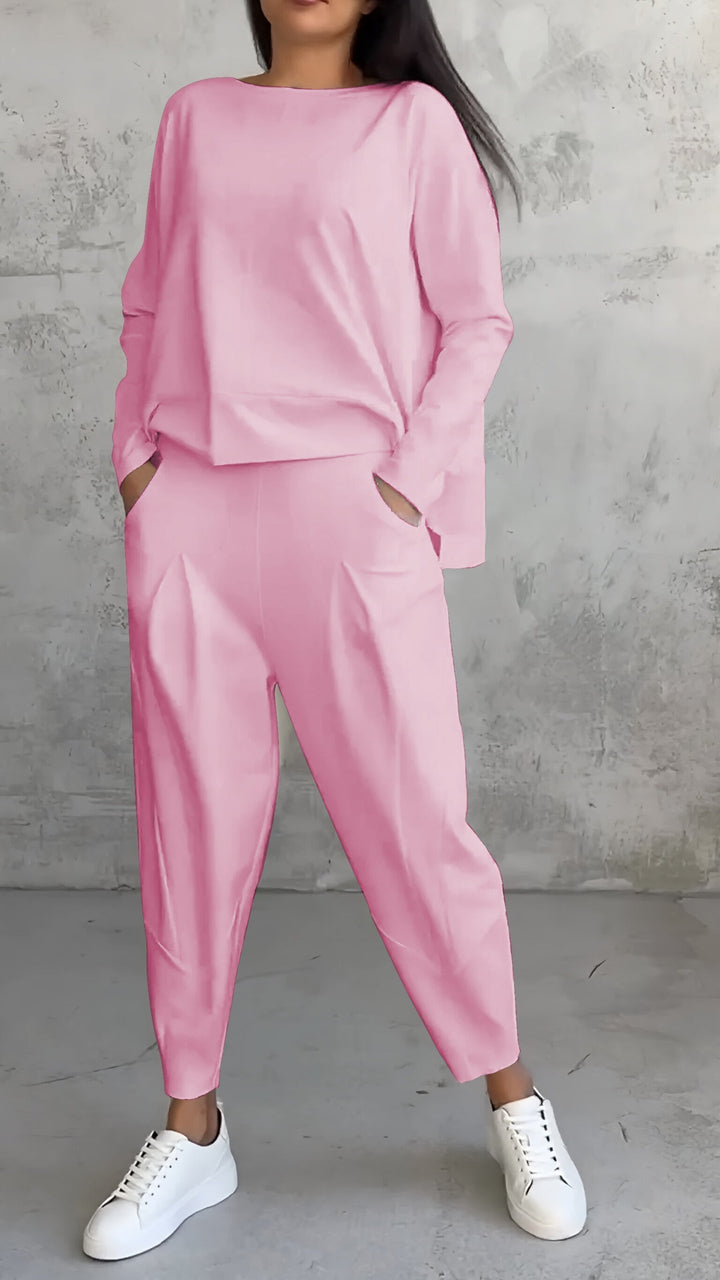 Madison Comfortable Two-Piece Set, view 7 - Elena Harper