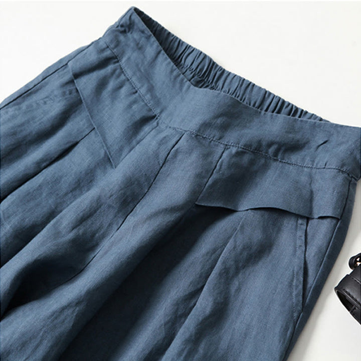 Women's High-Rise Wide-Leg Trousers for an Elegant Silhouette