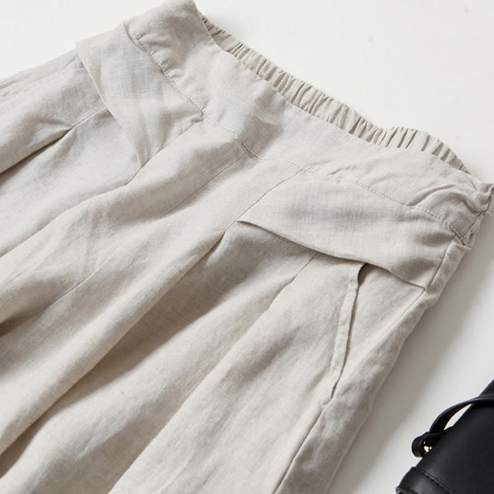 Women's High-Rise Wide-Leg Trousers for an Elegant Silhouette