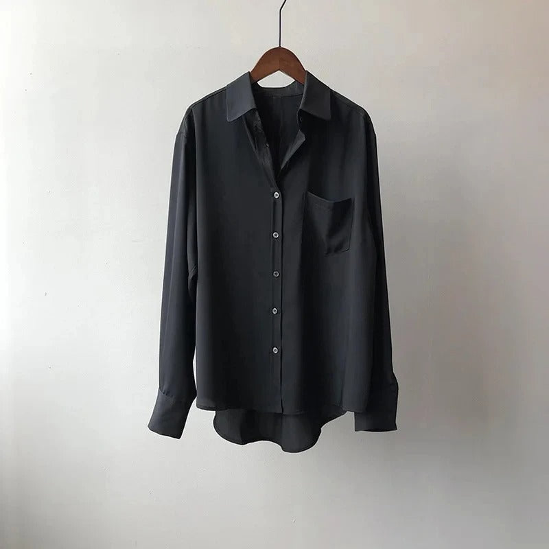 Ellie Timeless Elegance in Silk Blouse - Elena Harper