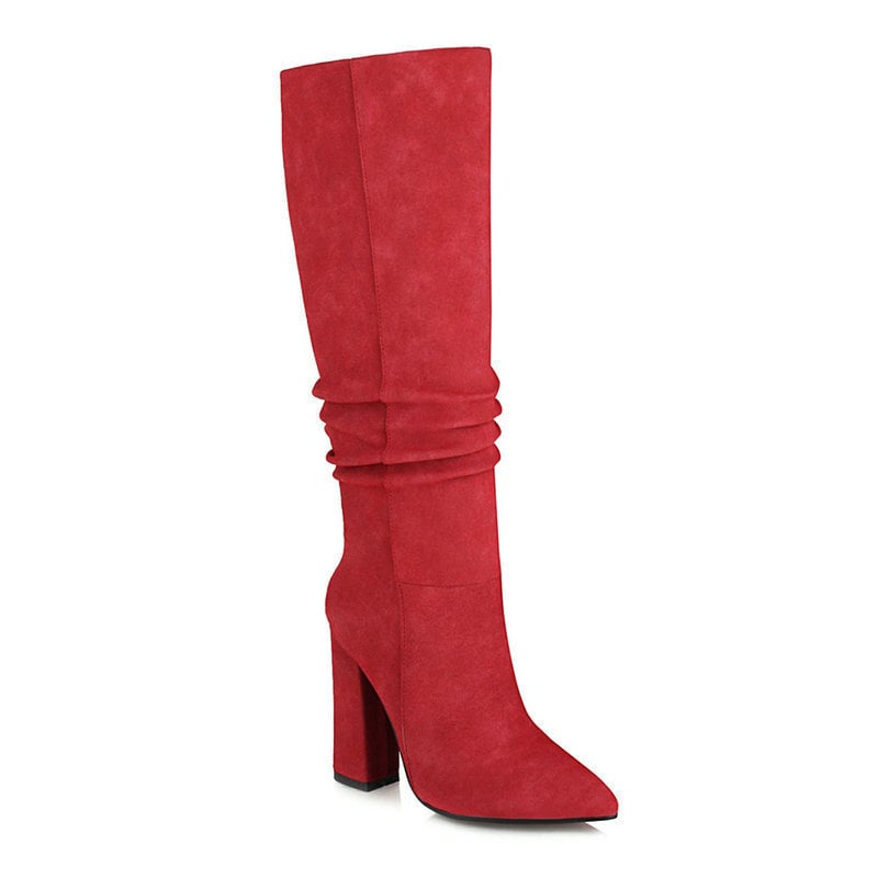 High Boots for Women with Thick Heel - Torhild