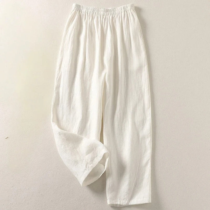 Amalia - Fluid Cotton and Linen Pants