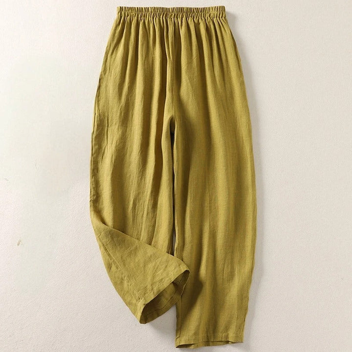 Amalia - Fluid Cotton and Linen Pants