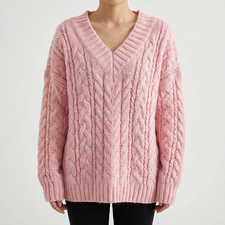 Cannes Knit V-Neck Pullover