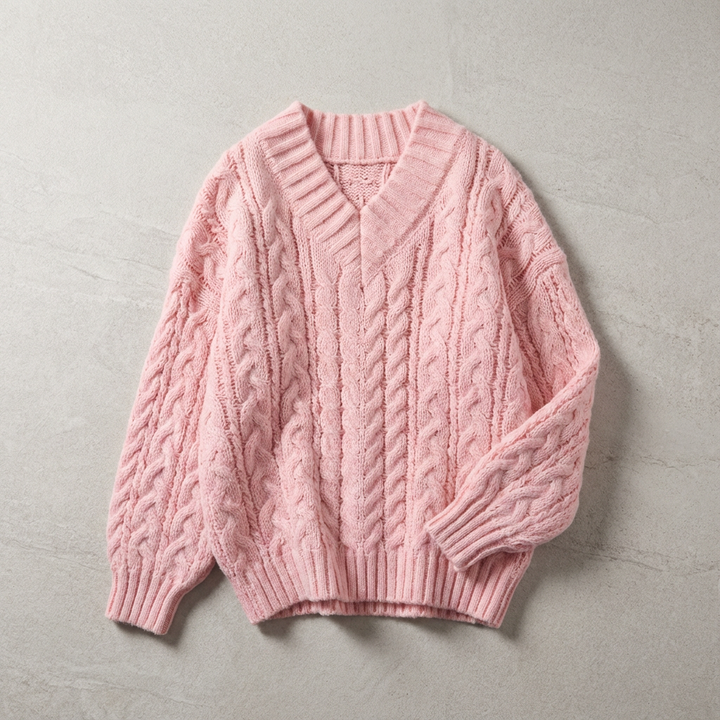 The Cannes Knit V-Neck Pullover