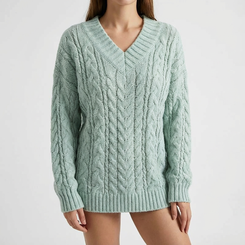 Cannes Knit V-Neck Pullover