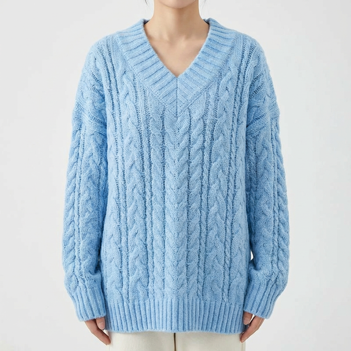 Cannes Knit V-Neck Pullover