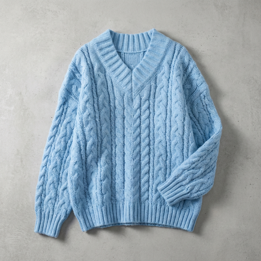 The Cannes Knit V-Neck Pullover
