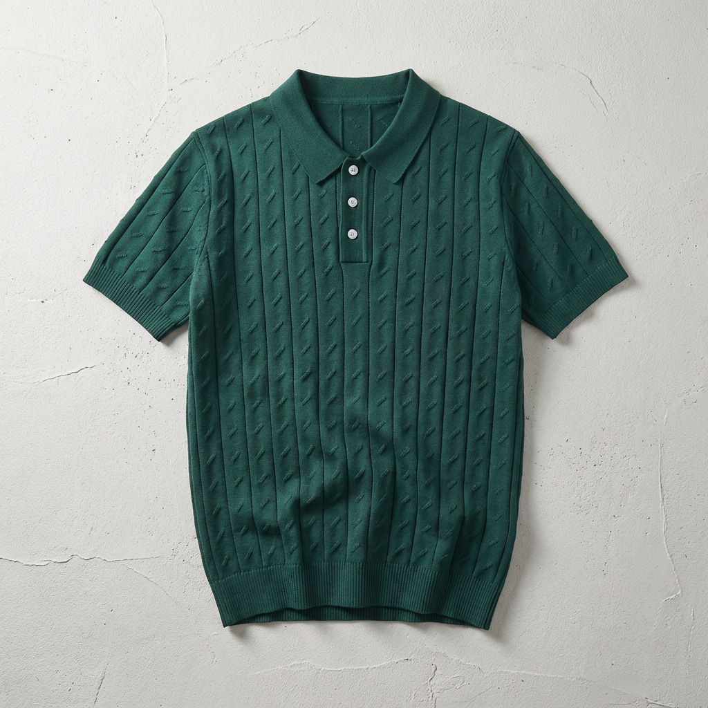 Serafina Jacquard Knit Polo