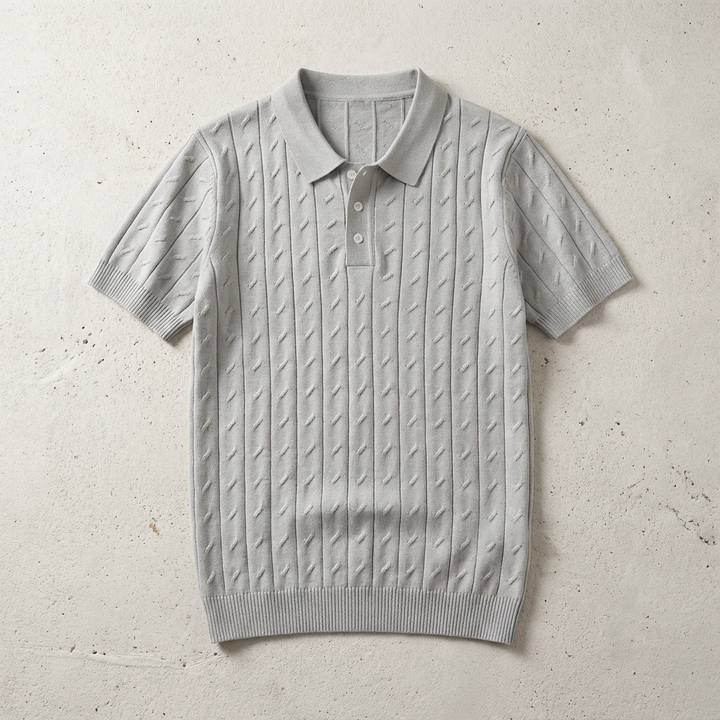 Serafina Jacquard Knit Polo
