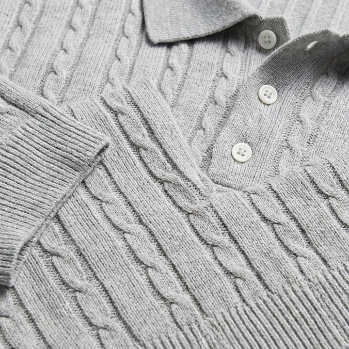 Serafina Jacquard Knit Polo