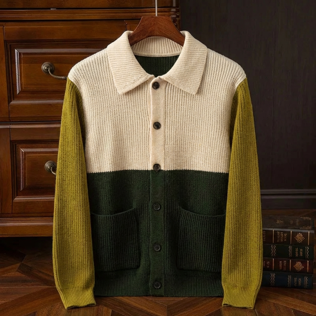 L'Artisan Knitted Stripe Cardigan