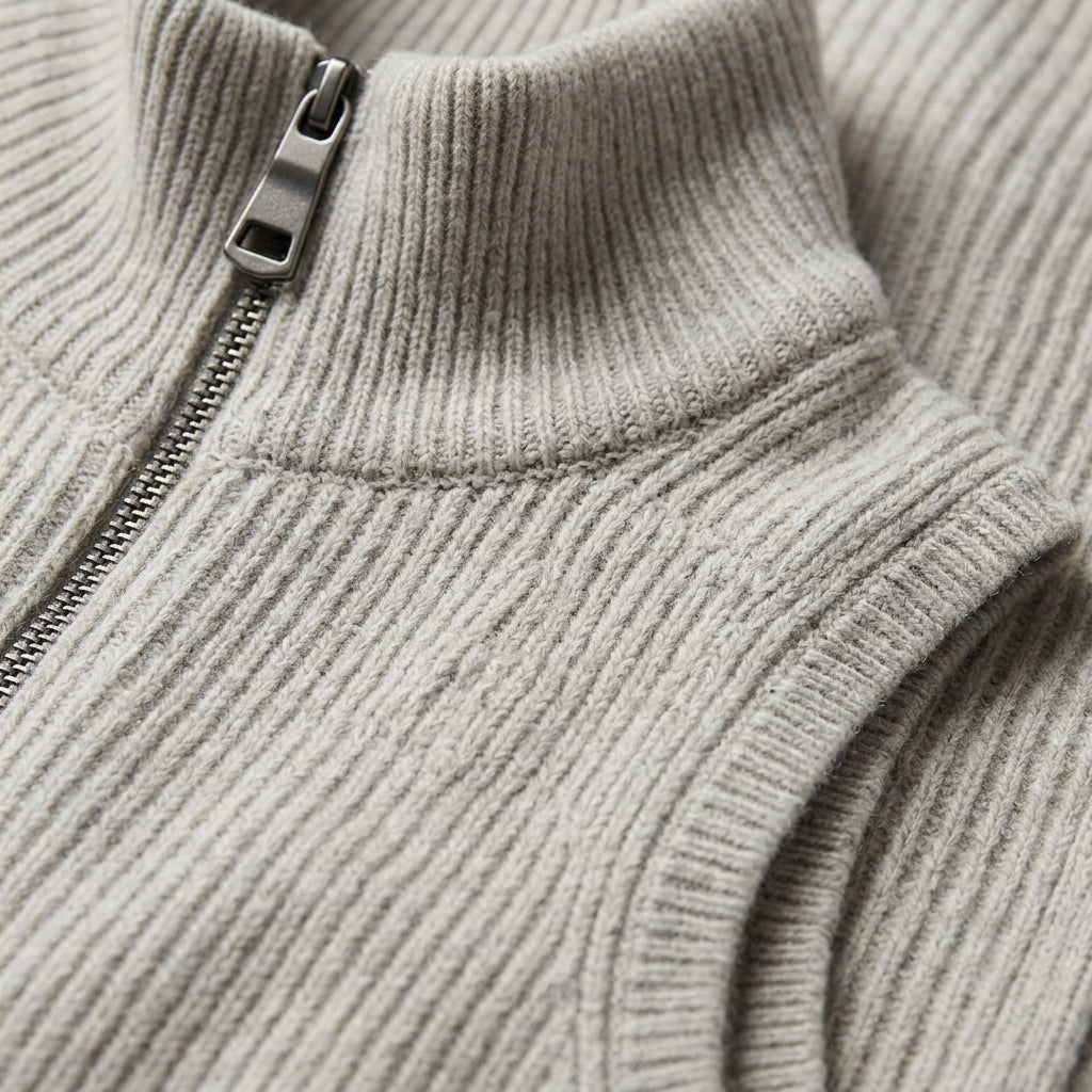 Ravello Wool Zipper Vest