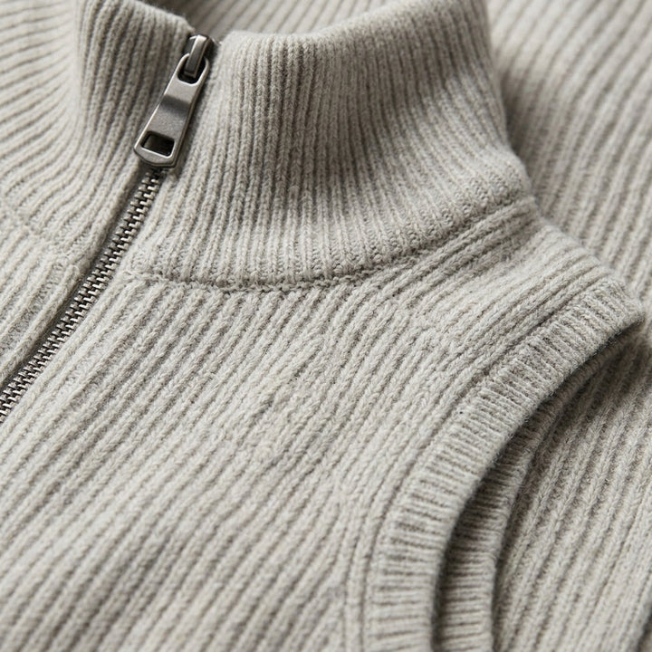 Ravello Wool Zipper Vest