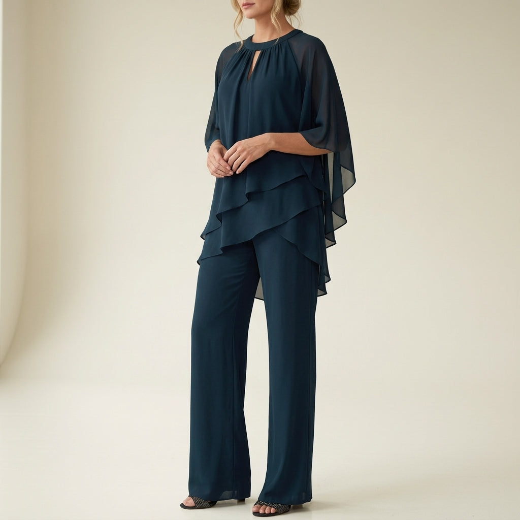 Arden Formal Chiffon Pantsuit