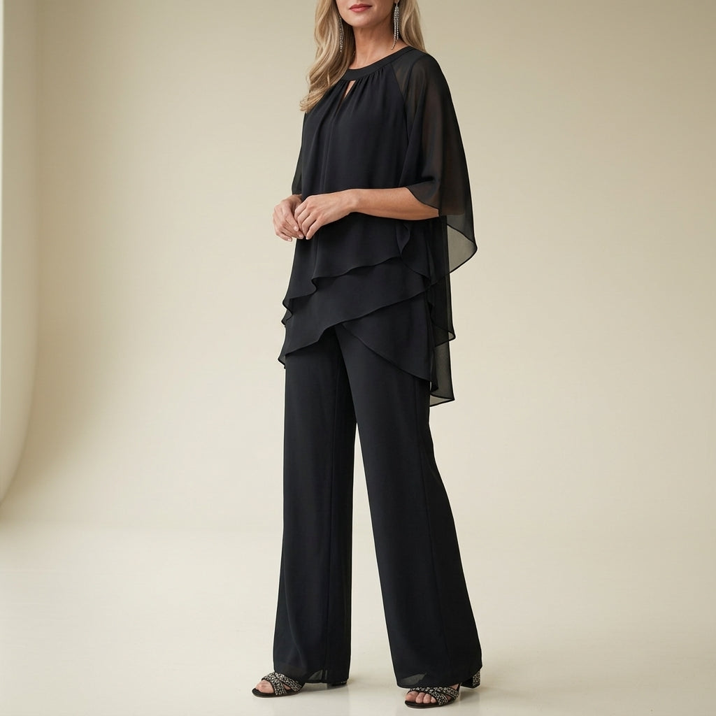 Arden Formal Chiffon Pantsuit