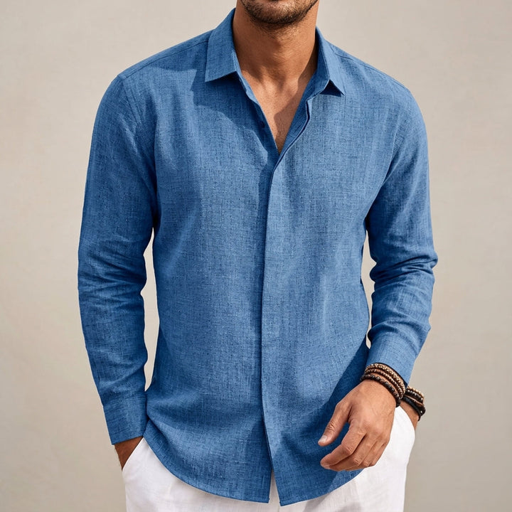 Cadaques Linen Button-Up Shirt