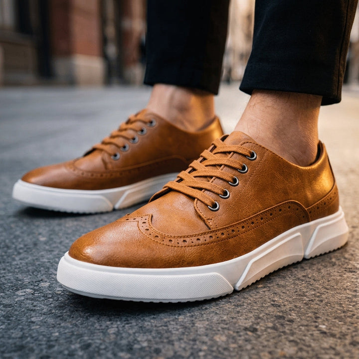 Camogli Leather Brogue Sneakers