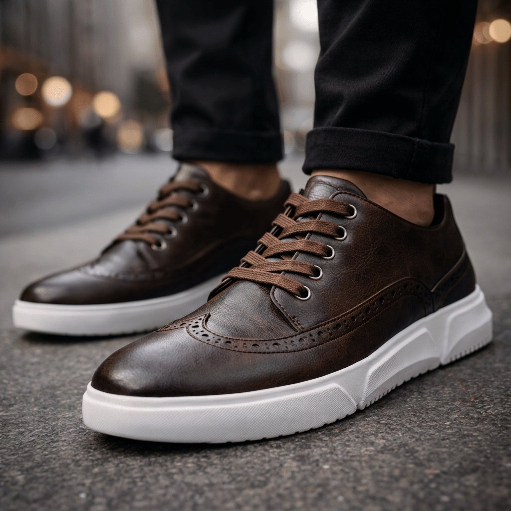Camogli Leather Brogue Sneakers