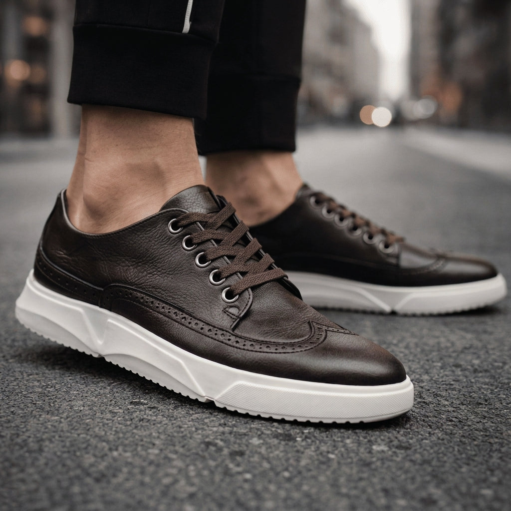 Camogli Leather Brogue Sneakers