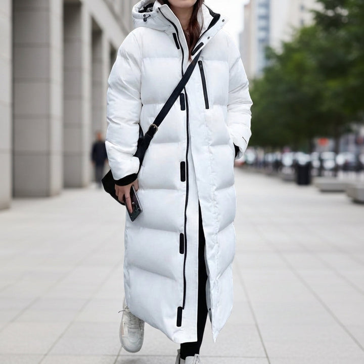 Alpine Long Quilted Hooded Puffer Parka