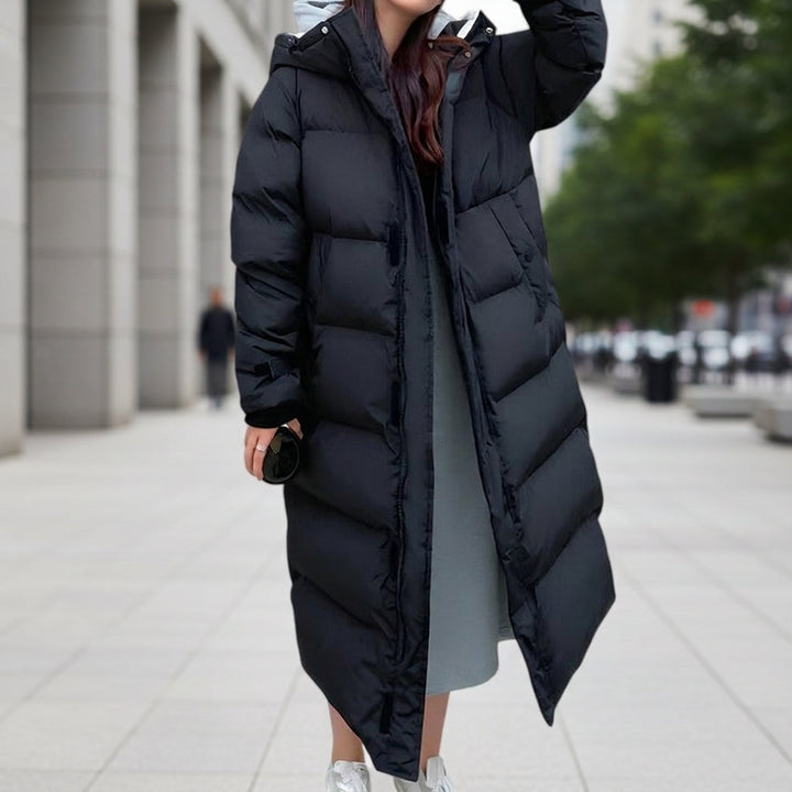 Alpine Long Quilted Hooded Puffer Parka