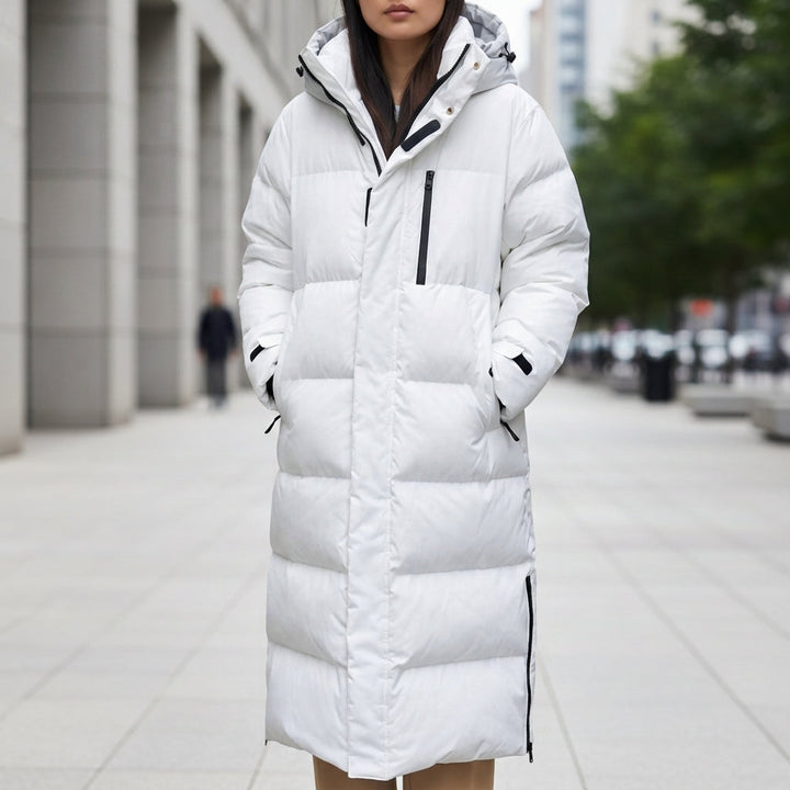 Alpine Long Quilted Hooded Puffer Parka