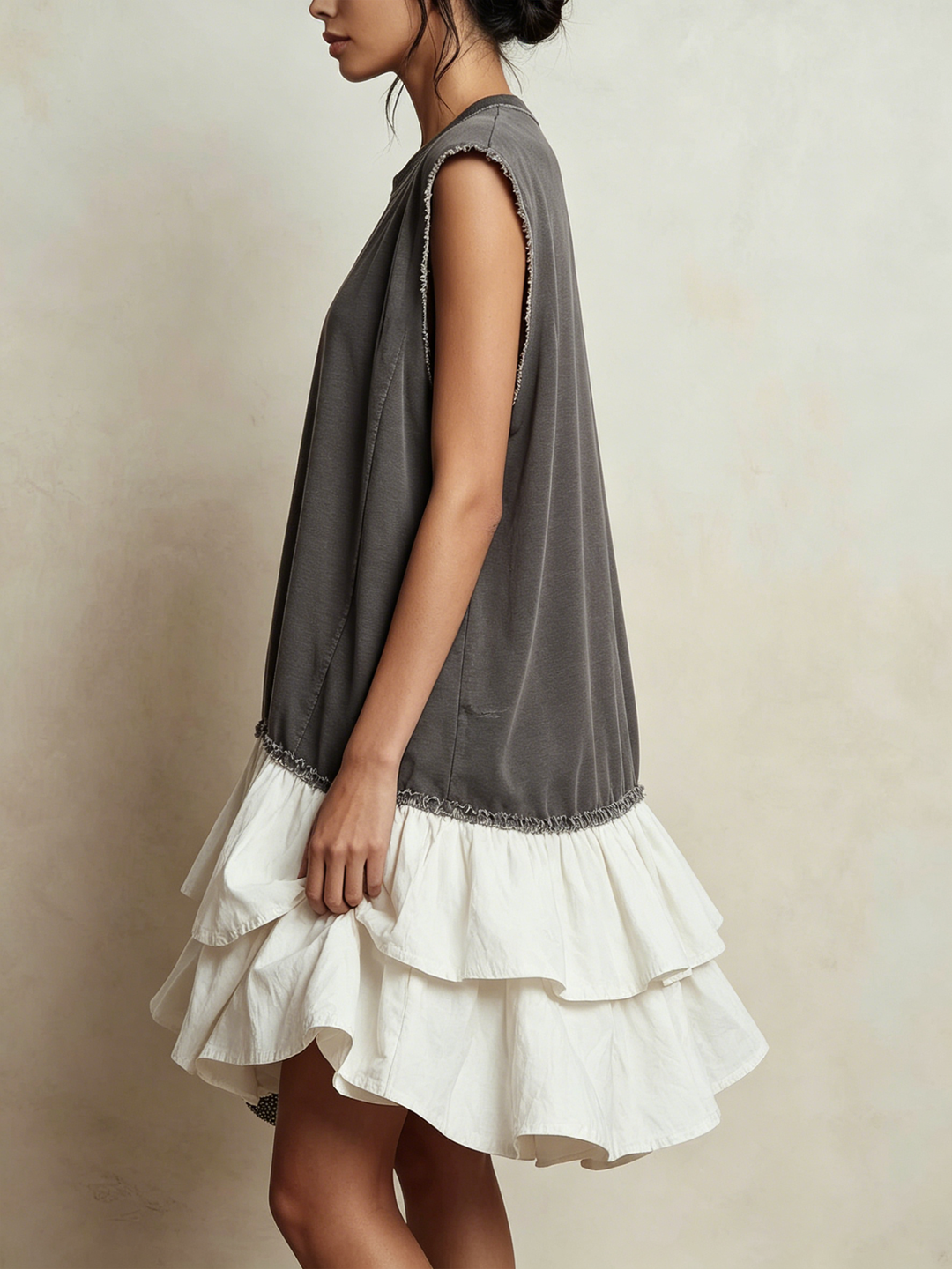 Ilaria | Casual colour block dress, relaxed fit, holiday wear