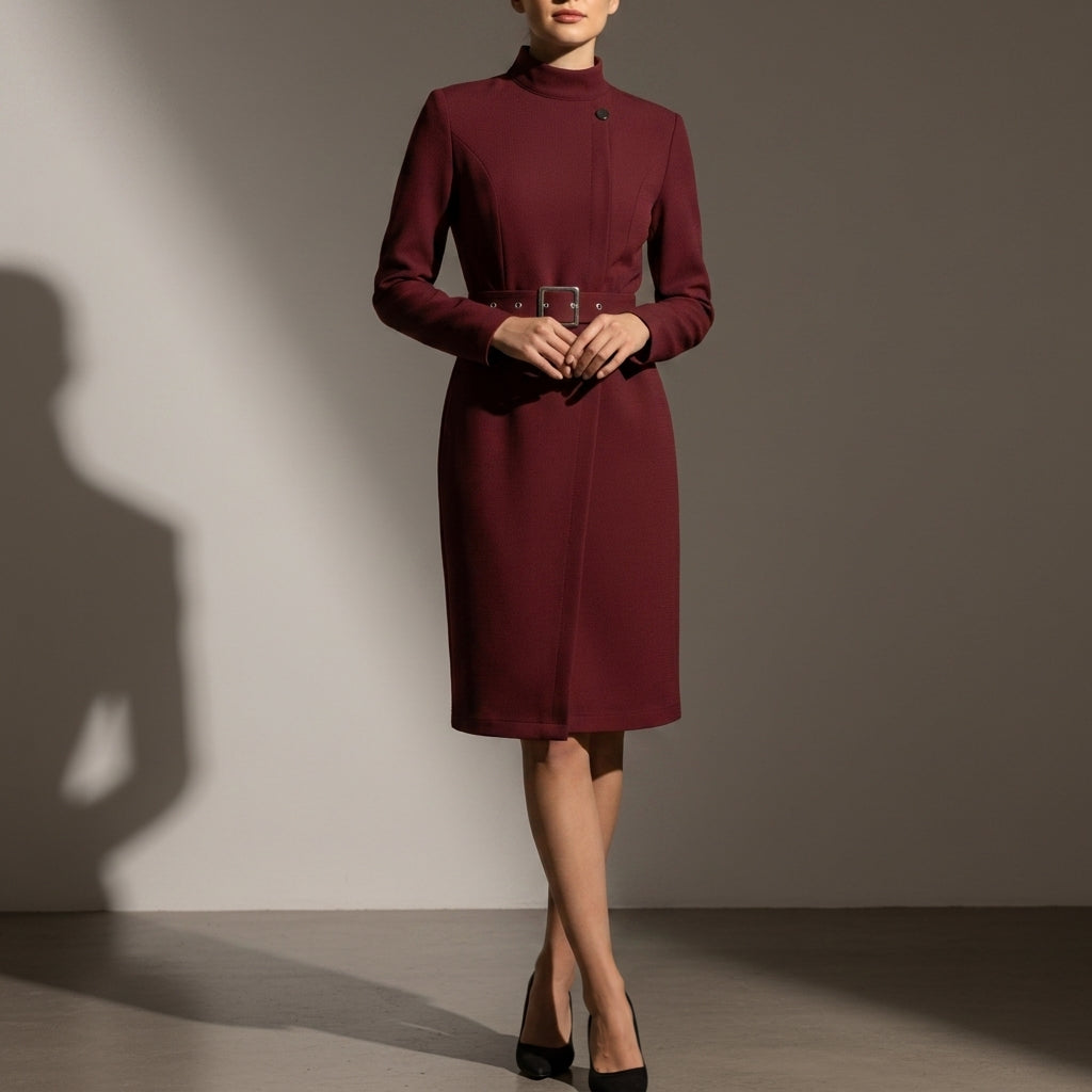 Braga Belted A-Line Dress
