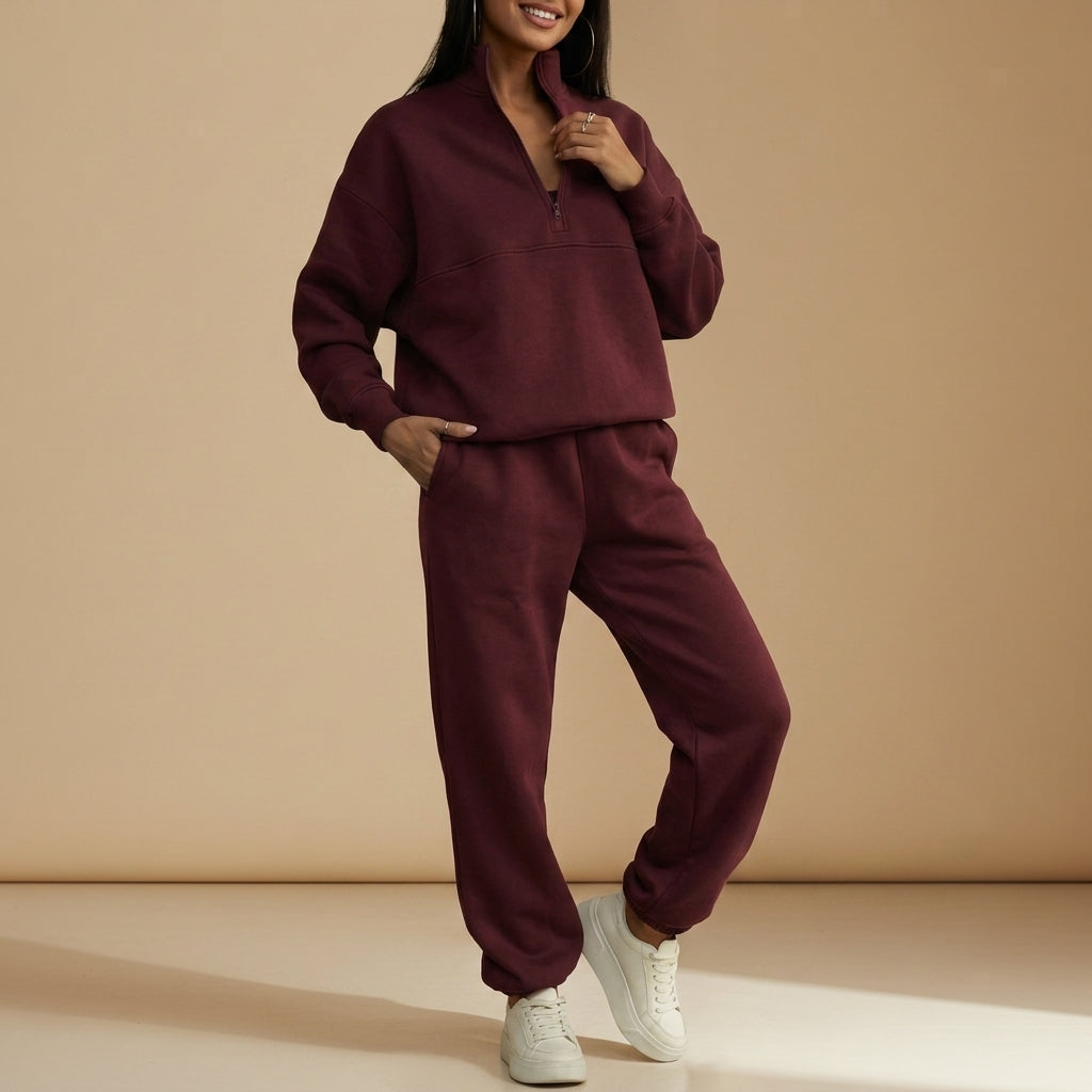 Bonifacio Quarter-Zip Tracksuit Set