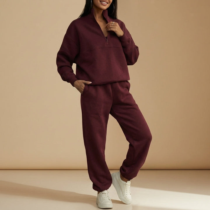 Bonifacio Quarter-Zip Tracksuit Set